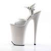 Pleaser - INFINITY909 Sandale à bride à la cheville, Pole dance chaussures - Chaussures de pole dance - Blanc Product image